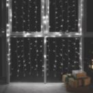 2m x 1.5m Outdoor LED Ice White Curtain Christmas Lights