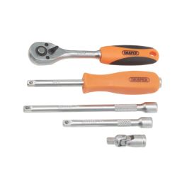 Draper Hi-Torq 1/4" Drive 6-Point Socket Set 47 Pieces