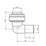 ETAL  Brass Push-Fit Equal 90° White Stem Elbow 15mm 2 Pack