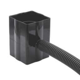 FloPlast  Square Rainwater Diverter Black
