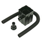 FloPlast  Square Rainwater Diverter Black 65/68mm