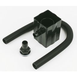 FloPlast  Square Rainwater Diverter Black