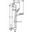 Hansgrohe Crometta Vario  EcoSmart Shower Kit Chrome/White
