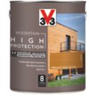 V33 2.5Ltr Golden Oak Satin Water-Based Exterior Wood Stain