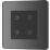 British General Evolve 2-Gang 2-Way LED Double Secondary Touch Trailing Edge Dimmer Switch  Black Chrome