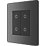 British General Evolve 2-Gang 2-Way LED Double Secondary Touch Trailing Edge Dimmer Switch  Black Chrome