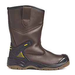Apache AP305 10   Safety Rigger Boots Brown Size 10
