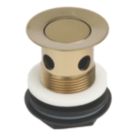 Flomasta Slotted Captive Basin Waste Brushed Brass 65mm