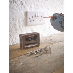 Easydrive  Slotted Raised Thread Forming Electrical Screws M3.5 x 75mm 50 Pack