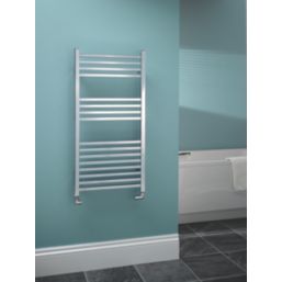 Kudox 1000mm x 500mm 1085BTU Chrome Flat Designer Towel Radiator