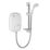 Mira Go Rear-Fed White/Chrome Thermostatic Power Shower