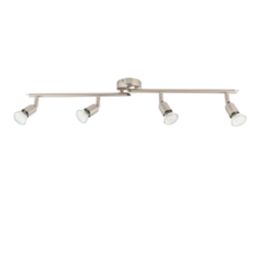 Brilliant Loona LED 4-Light Spotlight Brushed Chrome 3W 240lm