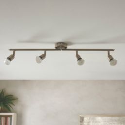 Brilliant Loona LED 4-Light Spotlight Brushed Chrome 3W 240lm