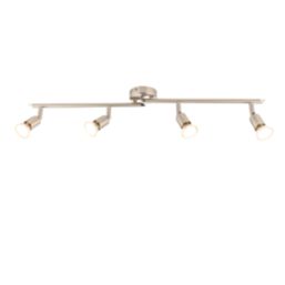 Brilliant Loona LED 4-Light Spotlight Brushed Chrome 3W 240lm