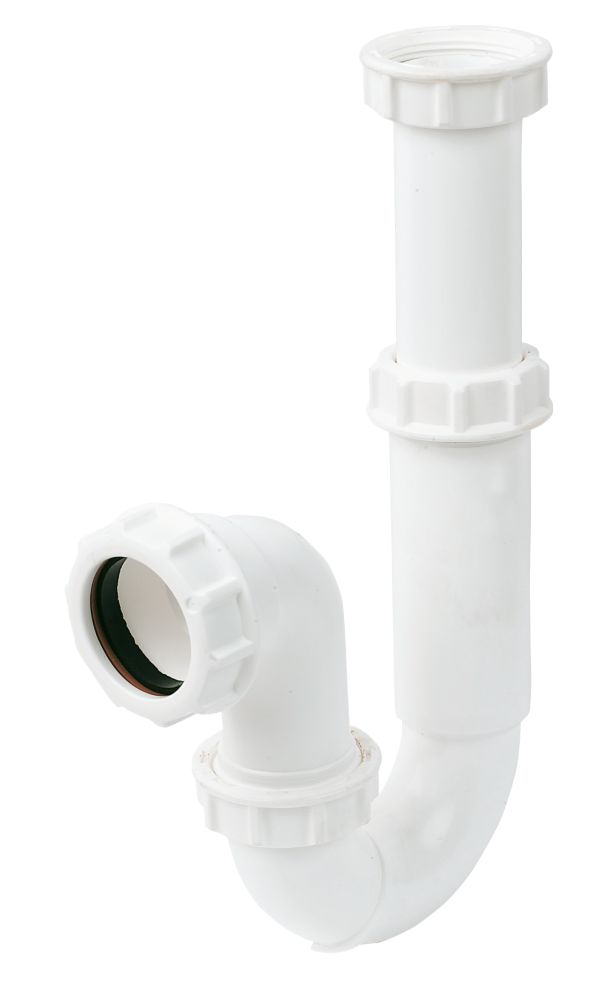 FloPlast Telescopic P Trap White 40mm Screwfix