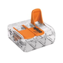 Wago 221-413 32A 3-Way Lever Connectors 50 Pack