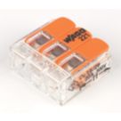 Wago 221-413 32A 3-Way Lever Connectors 50 Pack