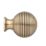 Elite Knobs & Handles Reeded Cabinet Knob Antique Brass 30mm