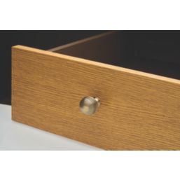 Elite Knobs & Handles Reeded Cabinet Knob Antique Brass 30mm