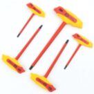 C.K  Metric VDE Insulated T-Handle Hex Key Set 5 Pieces