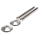 Talon Snappit Radiator Tail Pipe Covers Chrome Effect 18mm x 200mm 2 Pack