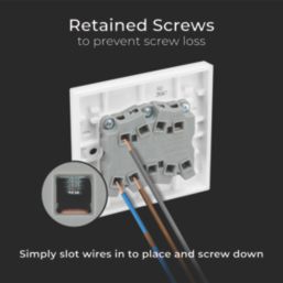 British General 900 Series 20A 16AX 3-Gang 2-Way Light Switch  White