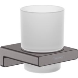 Hansgrohe AddStoris Toothbrush Tumbler Brushed Black Chrome