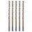 Erbauer  Straight Shank Metal Drill Bits 5mm x 132mm 5 Pack