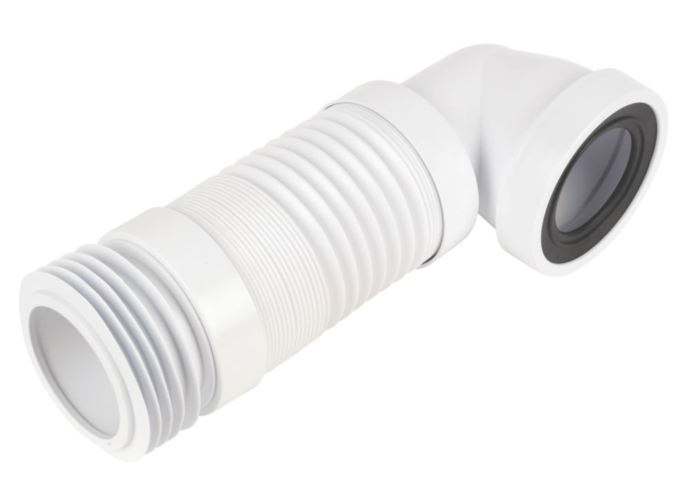 McAlpine Flexible 90° Angled Pan Connector White 340mm Screwfix