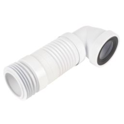 McAlpine  Flexible 90° Angled Pan Connector White 340mm