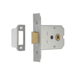 Eurospec Satin Chrome Flat Mortice Latch 76mm Case - 55mm Backset