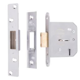 ERA 5 Lever Chrome Mortice Deadlock 76mm Case - 56mm Backset