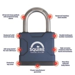 Squire ATL42S Brass  Weatherproof   Padlock 44mm