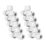 Hep2O  Plastic Push-Fit Equal Keyless Tee 10mm 10 Pack