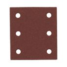 Flexovit  A203F 80 Grit 6-Hole Punched Multi-Material Sanding Sheets 114mm x 102mm 5 Pack
