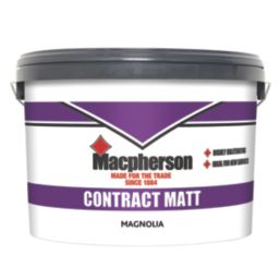 Macpherson Contract 10Ltr Magnolia Matt Emulsion  Paint