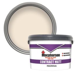 Macpherson Contract 10Ltr Magnolia Matt Emulsion  Paint