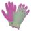 ClipGlove Warm 'n' Waterproof  Womens Polyester & Latex Gardening Gloves Pink / Mint Medium