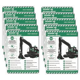 Scafftag  Excavator Tag Inserts 10 Pack