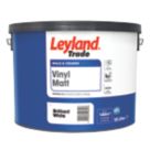Leyland Trade  10Ltr Brilliant White Vinyl Matt Emulsion  Paint