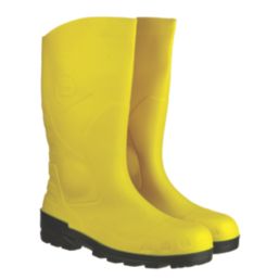 Dunlop Devon   Safety Wellies Yellow Size 11