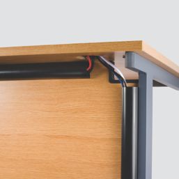 D-Line PVC Black TV Trunking 50mm x 25mm x 1.5m 2 Pack