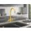 ETAL Sorrento Twin Lever Kitchen Mixer Tap Matt Yellow