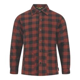 Site  Fleece Shirt Jacket Red & Black Large 50" Chest