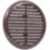 Map Vent Fixed Louvre with Flyscreen Vent Brown 145mm x 145mm