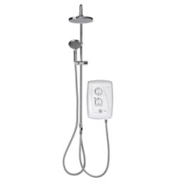 Triton T80 Easi-Fit+ DuElec White 10.5kW  Electric Shower with Diverter