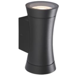 Saxby Arc Outdoor Up & Down Wall Light Black