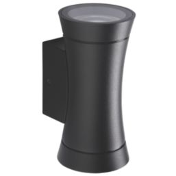 Saxby Arc Outdoor Up & Down Wall Light Black