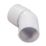 FloPlast Solvent Weld Conversion Bend 135° White 40mm 5 Pack