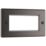 LAP  4-Module Modular Faceplate Black Nickel